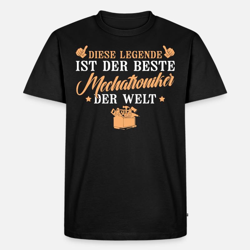 Bester Kfz Mechatroniker Handwerker - Männer Premium Bio T-Shirt - Schwarz