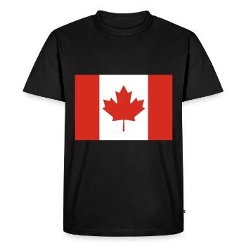 Canada Flag Coat of Arms - Men's Premium Organic T-Shirt - black - Front - Nico (187cm)