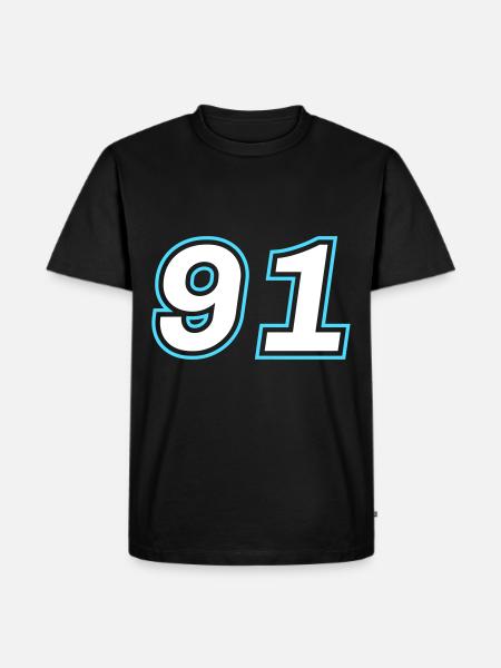 91 Number Symbol - Men's Premium Organic T-Shirt - black