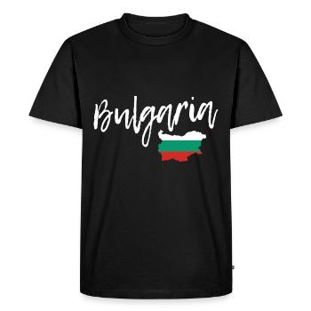 L’idée de voyage en Bulgarie - T-shirt Premium bio Homme - noir - Devant - Nico (187cm)