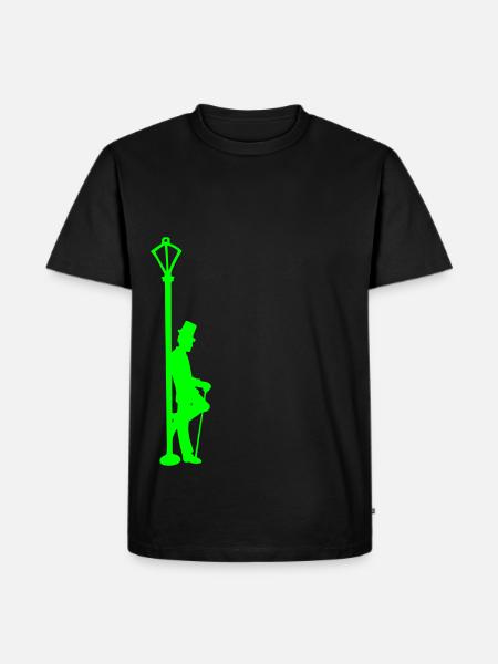 Gentleman Lantern - Männer Premium Bio T-Shirt - Schwarz