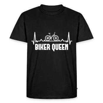 Biker Reine 1 - (f) - T-shirt Premium bio Homme - noir - Devant - Nico (187cm)