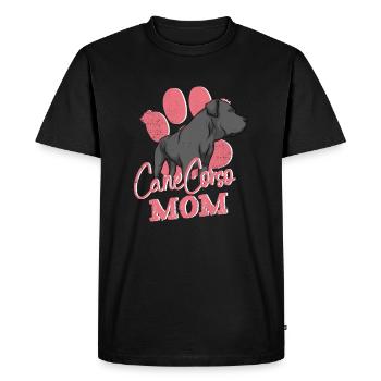 Cane Corso Mom - Propriétaire de chien Conception Malosser - T-shirt Premium bio Homme - noir - Devant - Nico (187cm)