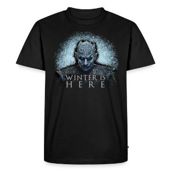 Game Of Thrones Roi De La Nuit Hiver - T-shirt Premium bio Homme - noir - Devant - Nico (187cm)