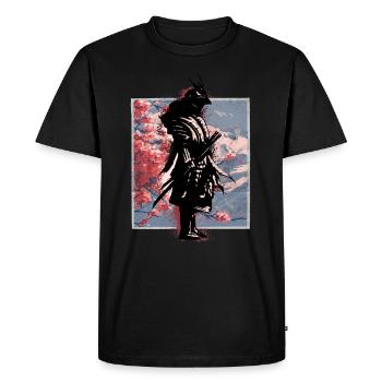 Personnages de samouraïs, Bushido, samouraïs japonais - T-shirt Premium bio Homme - noir - Devant - Nico (187cm)