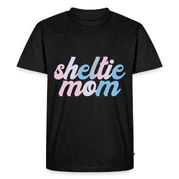 Sheltie Shetland Sheepdog Dog Shepherd Mama - Men's Premium Organic T-Shirt - black - Front - Nico (187cm)