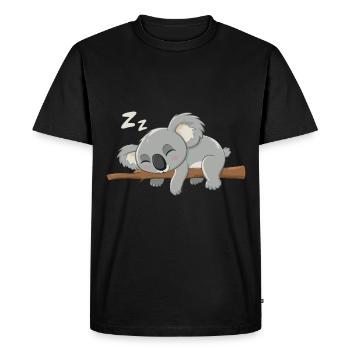 Koala Koala Koala Ours Koala Animal - T-shirt Premium bio Homme - noir - Devant - Nico (187cm)