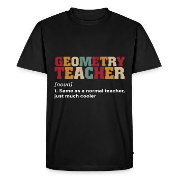 Drôle de citation mathématique Professeur de mathématiques Dictons de mathématiques - T-shirt Premium bio Homme - noir - Devant - Nico (187cm)