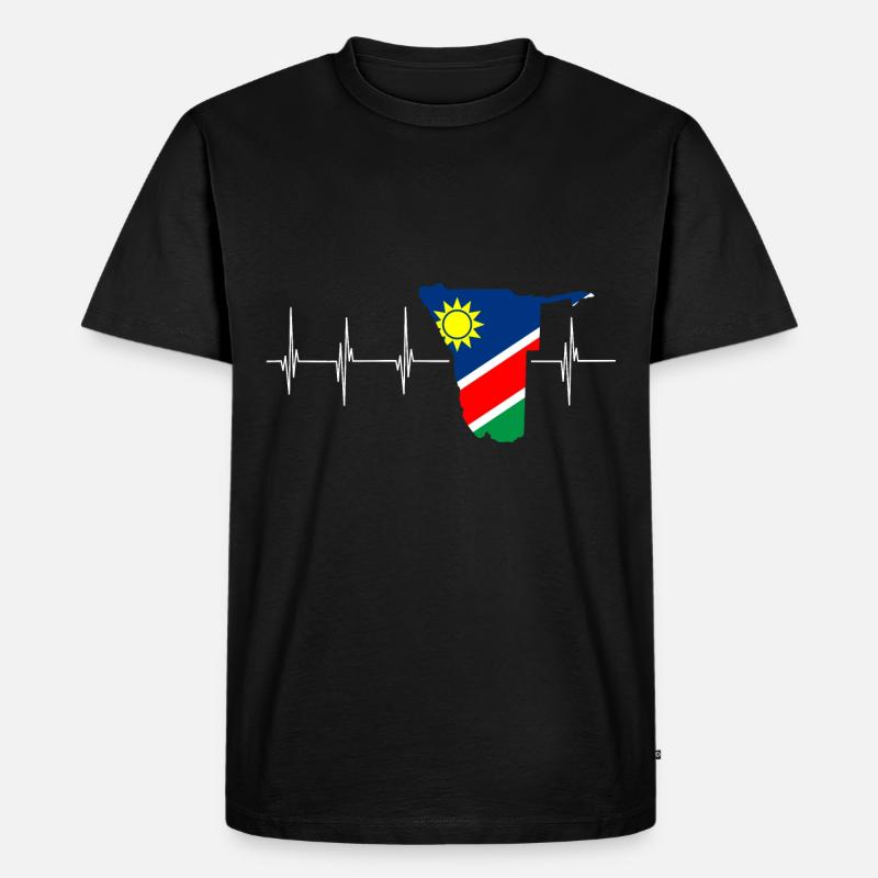 Namibia Afrika Shirt Geschenkidee - Männer Premium Bio T-Shirt - Schwarz