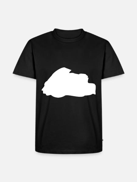 Bhutan map flag - Men's Premium Organic T-Shirt - black