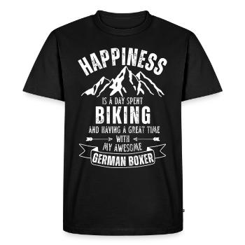 Cyclisme et boxeur allemand - T-shirt Premium bio Homme - noir - Devant - Nico (187cm)