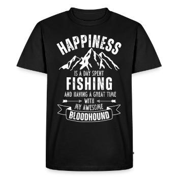 Pêche et limier - T-shirt Premium bio Homme - noir - Devant - Nico (187cm)