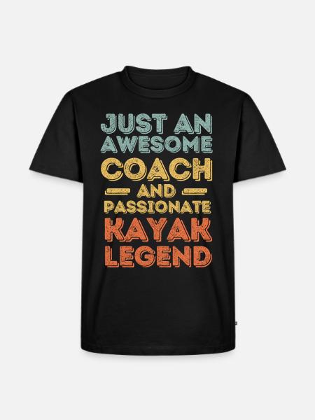 Trainer Kayak retro - Men's Premium Organic T-Shirt - black