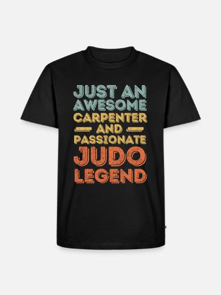 Zimmermann Judo retro - Men's Premium Organic T-Shirt - black