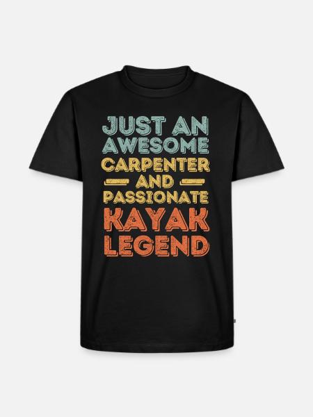 Zimmermann Kayak retro - Men's Premium Organic T-Shirt - black