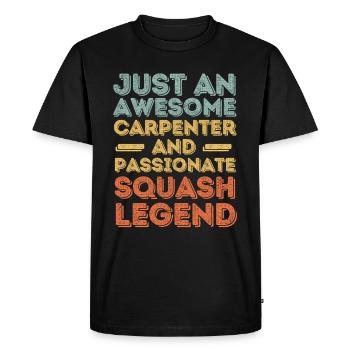 Zimmermann Squash rétro - T-shirt Premium bio Homme - noir - Devant - Nico (187cm)