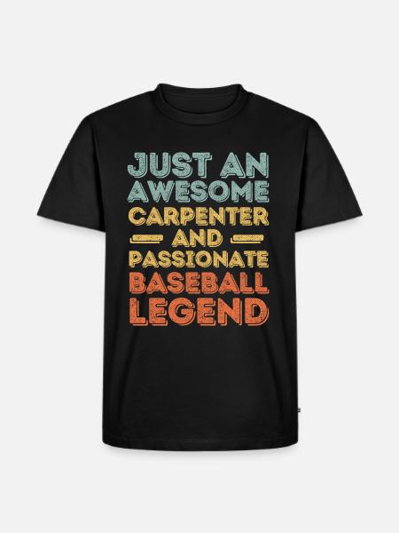 Zimmermann baseball retro - Men's Premium Organic T-Shirt - black