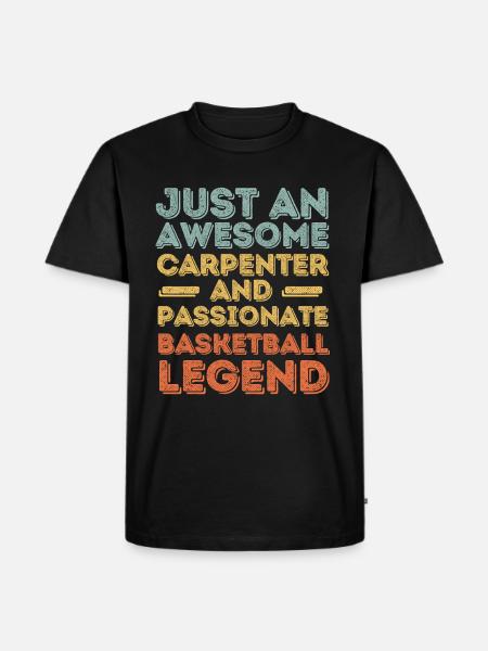 Zimmermann Basketball retro - Men's Premium Organic T-Shirt - black