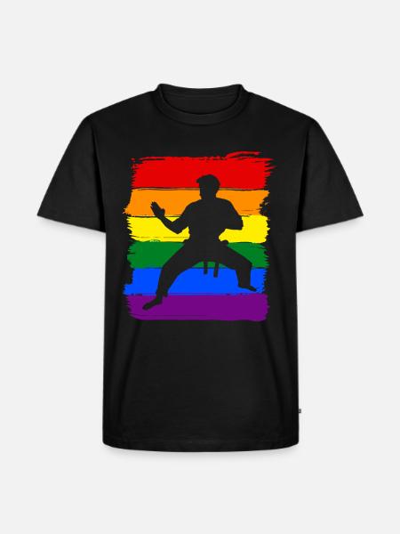 Karaté LGBT Pride - T-shirt Premium bio Homme - noir