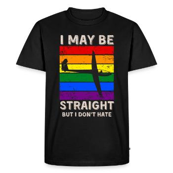 Vol à voile Droits LGBT - T-shirt Premium bio Homme - noir - Devant - Nico (187cm)