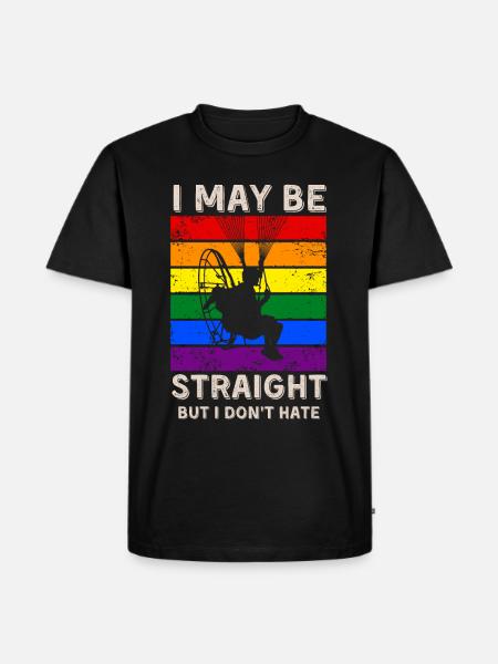 Paramotoring LGBT Rights - Men's Premium Organic T-Shirt - black