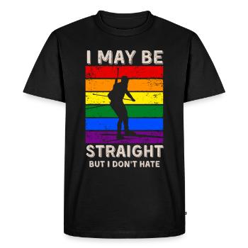 Biathlon Droits LGBT - T-shirt Premium bio Homme - noir - Devant - Nico (187cm)