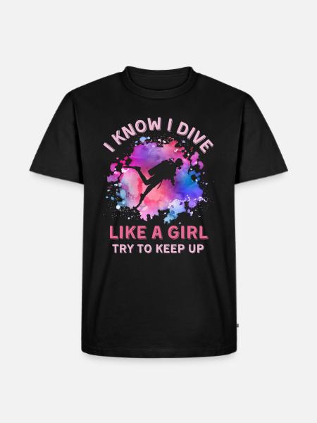 Femmes plongeuses - T-shirt Premium bio Homme - noir