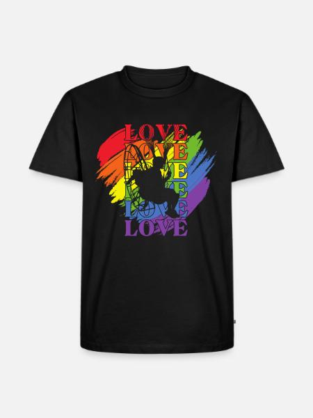 Paramoteur LGBT Pride - T-shirt Premium bio Homme - noir