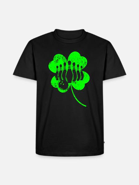 Bowling Trèfle de la Saint-Patrick - T-shirt Premium bio Homme - noir