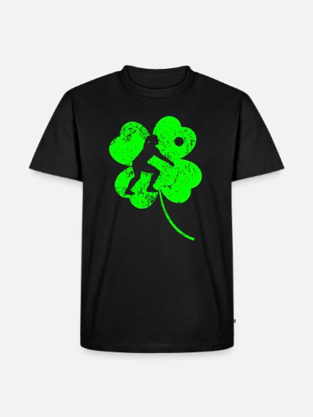 Volley-ball Trèfle de la Saint-Patrick - T-shirt Premium bio Homme - noir
