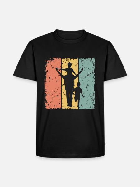 Fars dag far til to drenge - Herre Premium økologisk T-shirt - sort