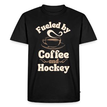 Amateur de café Hockey - T-shirt Premium bio Homme - noir - Devant - Nico (187cm)