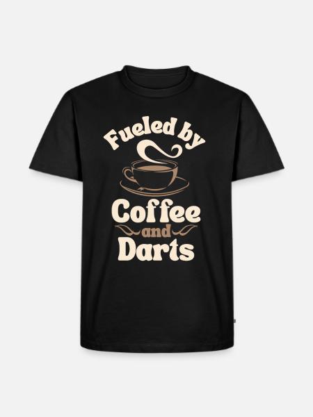 Coffee Darts lover - Men's Premium Organic T-Shirt - black