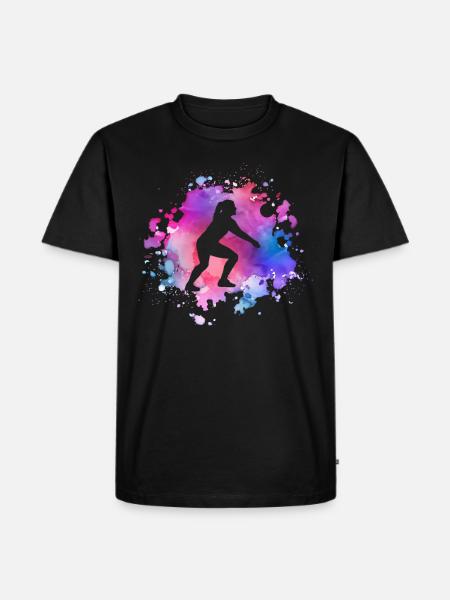 Femmes Volleyball Fille - T-shirt Premium bio Homme - noir