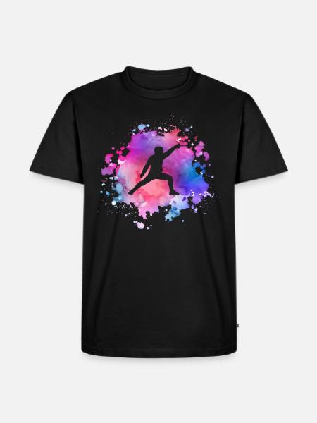 Frauen Fechten Mädchen - Männer Premium Bio T-Shirt - Schwarz