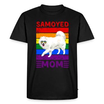 Samoyed Mom LGBTQ - Men's Premium Organic T-Shirt - black - Front - Nico (187cm)