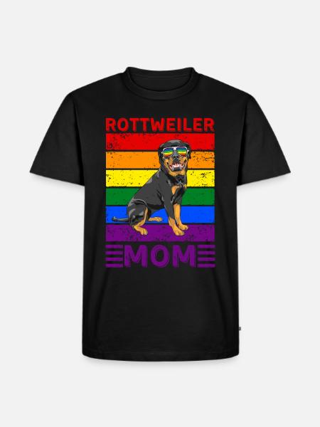 Rottweiler Mom LGBTQ - Men's Premium Organic T-Shirt - black