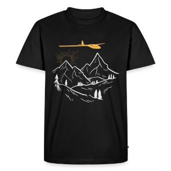 Gliding Flying Glider - Men's Premium Organic T-Shirt - black - Front - Nico (187cm)