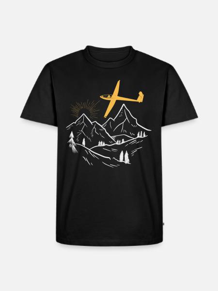Gliding Flying Glider - Men's Premium Organic T-Shirt - black