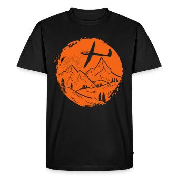 Gliding Flying Glider - Men's Premium Organic T-Shirt - black - Front - Nico (187cm)