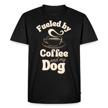Amateur de café pour chiens - T-shirt Premium bio Homme - noir - Devant - Nico (187cm)