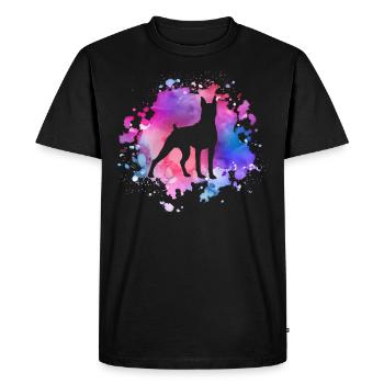 Amoureux des chiens boxeurs allemands - T-shirt Premium bio Homme - noir - Devant - Nico (187cm)