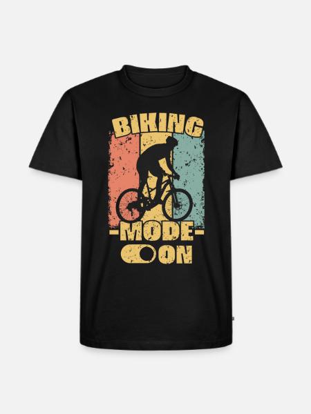 Biking retro - Men's Premium Organic T-Shirt - black