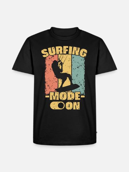 Kitesurf rétro - T-shirt Premium bio Homme - noir