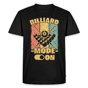 Billard rétro - T-shirt Premium bio Homme - noir - Devant - Nico (187cm)