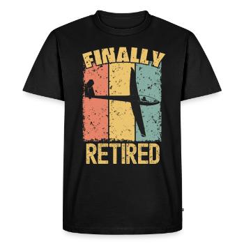 Sky-gliding retirement retro - Men's Premium Organic T-Shirt - black - Front - Nico (187cm)