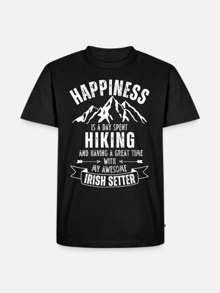 Wandern Irish Setter - Männer Premium Bio T-Shirt - Schwarz