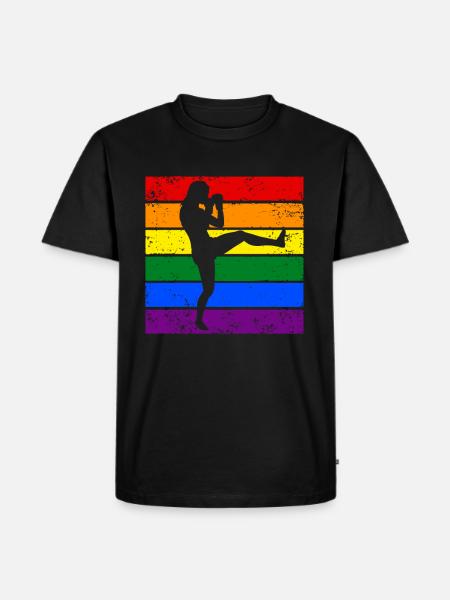 Femmes Kickboxing LGBTQ - T-shirt Premium bio Homme - noir
