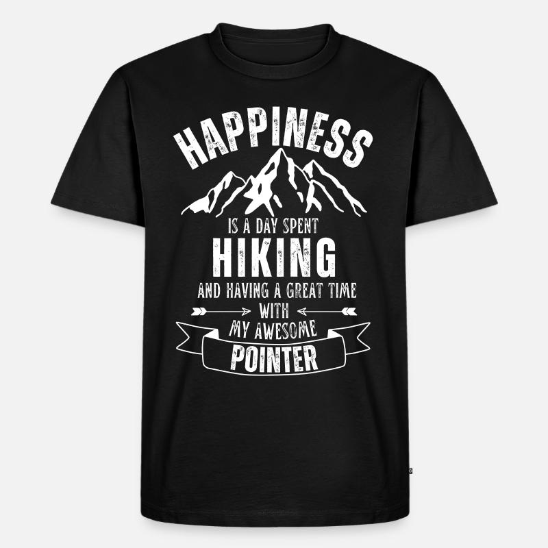 Hiking and Pointer lover - Men's Premium Organic T-Shirt - black