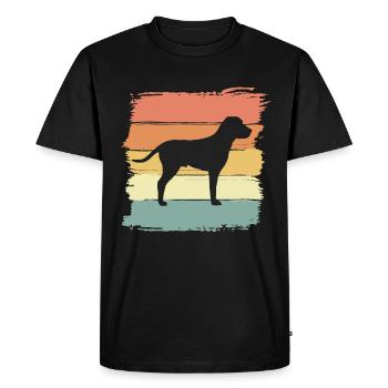 Pointeur rétro - T-shirt Premium bio Homme - noir - Devant - Nico (187cm)